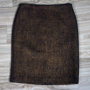 Talbot's bronze colored wool/poly lined skirt women's size 12